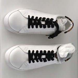 JCrew Classic Leather Sneakers Size 10 white